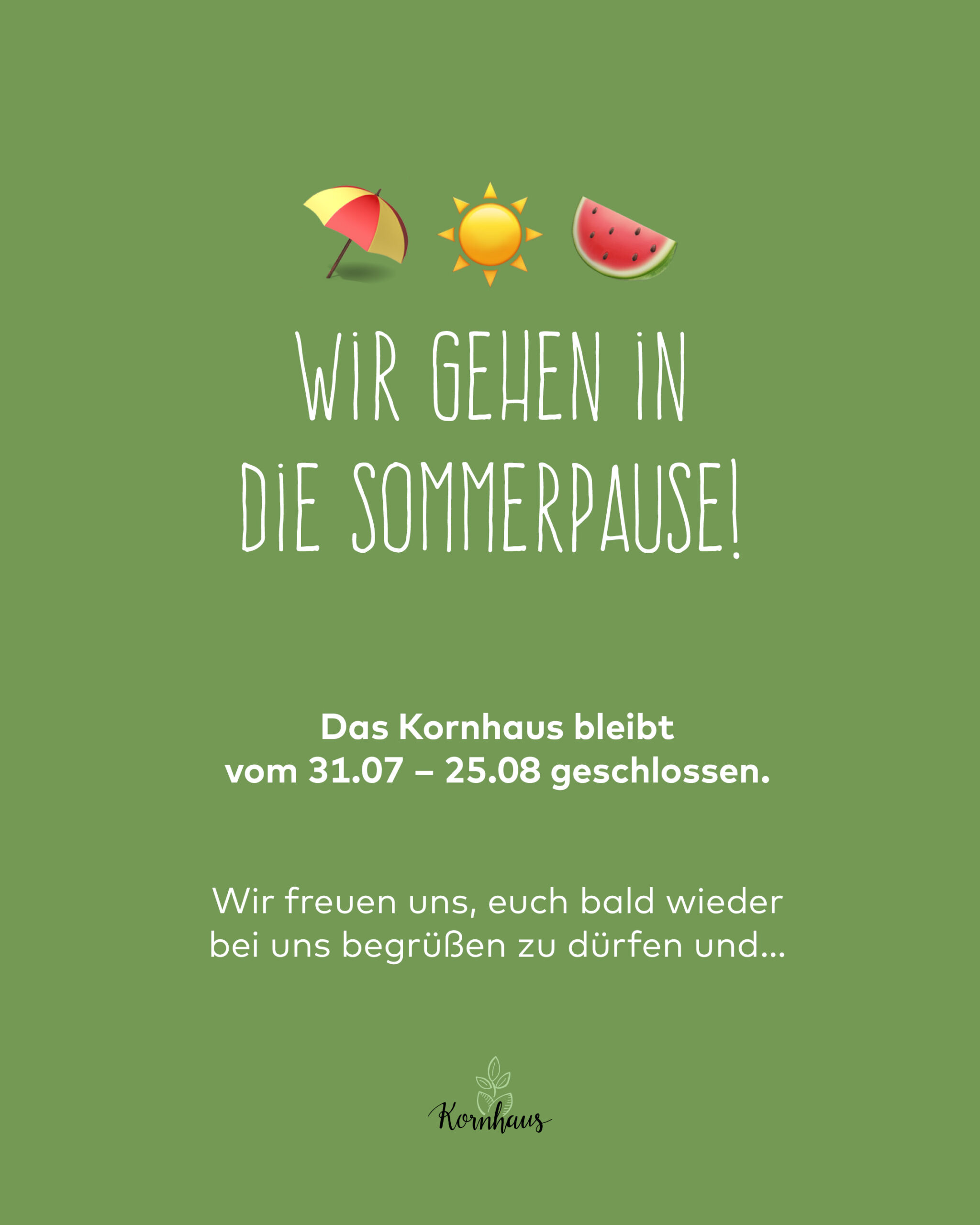 Wochenkarte für die KW 44 für den Mittagstisch im Kornhaus in Korntal